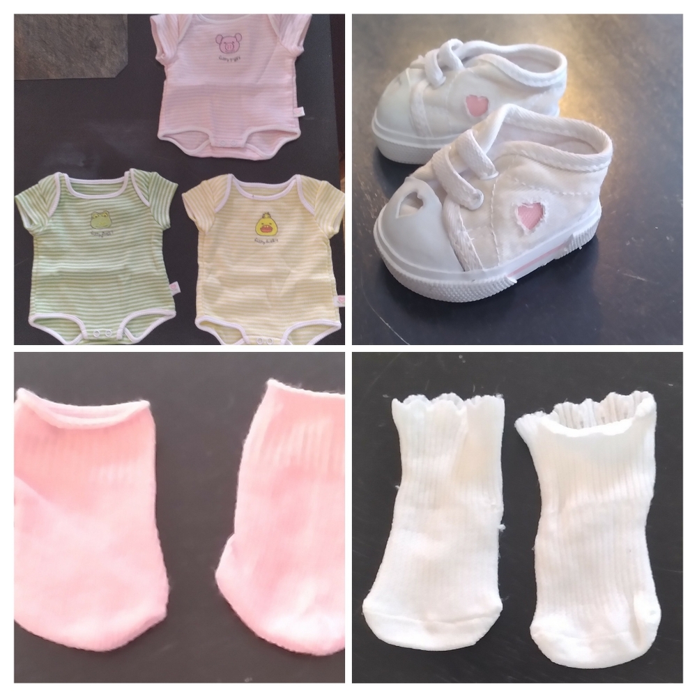 American Girl Doll Bitty Baby Onesie's and Accessories